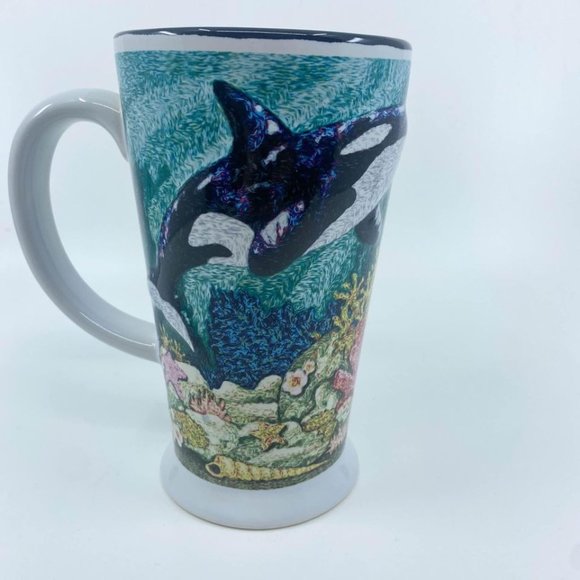 Sea World 3D Orca Coffee Mug Tall Cup Souvenir - Picture 2 of 6